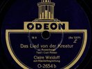CLAIRE WALDOFF: Das Lied von der Kreatur + Hannelore Schellack 78rpm