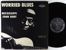 Mississippi John Hurt - Worried Blues LP - Chesapeake Black Label VG+