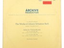 PIERRE FOURNIER Bach cello solo suites 1 & 2 Archiv SAPM 198186 RED STEREO LP