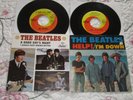 The Beatles-A Hard Day's Night & Help -Vinyl 45s with Picture Sleeves