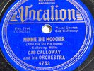 Vocalion 78 RPM Cab Calloway - Minnie The Moocher / St Louis Blues 4753 V++