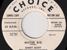 SANDY SCOTT “Mister Big” CHOICE (1957)