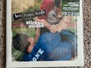 New Found Glory - Sticks and Stones Clear Blue W/ Red Splatter IN HAND