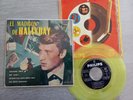 JOHNNY HALLYDAY:ep 45t rare on yellow disc Spain madison twist