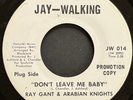 Ray Gant & Arabian Knights Don't Leave Me Baby Promo Jay-Walking Records Soul 45