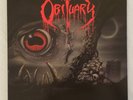 OBITUARY - CAUSE OF DEATH + INSERT + 2019 ISSUE - BLUE VINYL - EXCELLENT