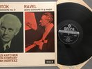 T831 Bartok Ravel Piano Concertos Katchen Kertesz DECCA SXL 6209 Stereo WBG