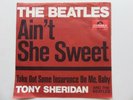 THE BEATLES   ORIG 1964   GERMAN  45   AINT SHE SWEET    RED   PICTURE SLEEVE