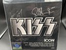 KISS ICON Vinyl Record Autographed By Original Members; Gene Simmons Peter Criss