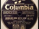 JACK PAYNE - Bubbling Over With Love / Pretty Kitty Kelly 78 rpm disc (A++)