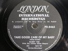 BOBBY VEE -Take Good Care Of My Baby/Bashful Bob 78 RPM 1961 South Africa