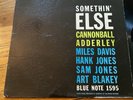 CANNONBALL ADDERLEY SOMETHIN’ ELSE LP ORIG. 1958 BLUE NOTE 47 WEST 63RD RVG EAR