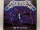 METALLICA - Ride The Lightning LP, Elektra white promo, gold stamp
