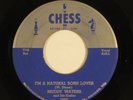 Blues 45 MUDDY WATERS I'm A Natural Born Lover CHESS 774 silver top HEAR f