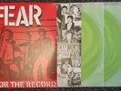 FEAR Live For The Record 3XLP GREEN Vinyl LTD ED. 100 Black Flag Misfits RARE
