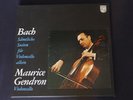 BACH complete suites unaccompanied cello Maurice GENDRON ed1 philips 3 lp mint-