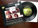 THE BEATLES 45 P/S ' LET IT BE ' RE-ISSUE PROMO ' NOT FOR SALE COPY ( 1990 )