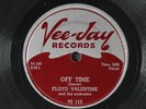 FLOYD VALENTINE: fussin and lovin / off time VEE-JAY Single 78 RPM