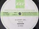 Fashion / Wang Chung - In Concert-338 LP 1984 BBC Transcription Services NM/