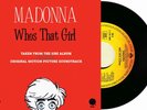 MADONNA WHO'S THAT GIRL WHITE HEAT RARE IFC 45TRS OST MOVIE SINGLE WITH POSTER