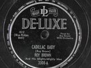 ROY BROWN: cadillac baby / long about sundown DELUXE Single 78 RPM
