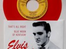 ELVIS PRESLEY SUN RED VINYL 45 RPM THAT'S ALL RIGHT BLUE MOON NM