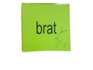 Charli XCX - BRAT Clear Pink Splattered VINYL LP + SIGNED PERSONALISED ART CARD