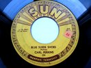 CARL PERKINS BLUE SUEDE SHOES/HONEY DON'T  1956 SUN 234 ROCKABILLY 45 RPM RECORD