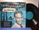 Nat King Cole Unforgettable LP Capitol T-357 Mono