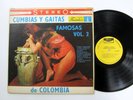 Cumbias Y Gaitas Famosas De Colombia Vol. 2 LP Latin VG+ vinyl Cm 123