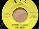 The Library Get Back Evil Woman What's The World Coming To 45 ALC Iowa VG+ Hear