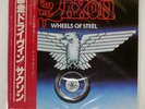 SAXON WHEELS OF STEEL CARRERE P10870G Japan OBI INSERT VINYL LP