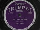 ELMO JAMES: dust my broom / catfish blues TRUMPET Single 78 RPM