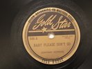 BLUES LIGHTNIN' HOPKINS Baby Please Don't Go / Death Bells GOLD STAR 646 V-/EE+
