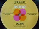 Cyanide Rare OZ 45 I'm a boy VG+ '78 Astor AP-1965 DIY Punk Who Cover
