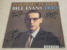 Bill Evans Trio - Portrait In Jazz - Riverside SMJ-6144 (Japan) - AUTOGRAPHED X4