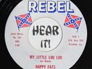 Killer LA Country Bop Rockabilly Teen 45 HAPPY FATS My Little Lou Lou REB REBEL