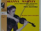 JOHANNA MARTZY BRAHMS: VIOLIN CONCERTO ANGEL LEXC1012 Japan OBI INSERT VINYL LP