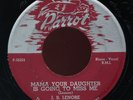 HEAR - Rare Blues 45 - J. B. Lenore - Mama Your Daughter Is Going To Miss Me