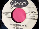 THE SENSATIONS - It's Good Enough for Me - Promo 45 rpm - Junior 1002