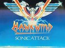 HAWKWIND SONIC ATTACK - BLUE VINYL LP  & 7 