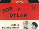 RARE BOB DYLAN SWEDEN  SINGLE LIKE A ROLLING STONE /  GATES OF EDEN  - UNIQUE PS