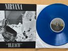 NIRVANA BLEACH 1989 RARE BLUE COLOR VINYL WATERFRONT OZ AUSTRALIAN GRUNGE NM LP