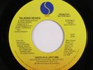 Rock 45 TALKING HEADS Once In A Lifetime SIRE VG++ promo with insert HEAR h