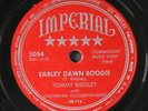 TOMMY  RIDGLEY: earley dawn boogie / shrewsbury blues IMPERIAL Single 78 RPM