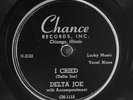DELTA JOE: 4 o'clock blues / i cried CHANCE Single 78 RPM