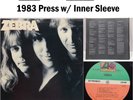 Zebra Self Titled LP Atlantic 1983 NM Vinyl RCA Club Press Inner Tested #04h