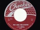 R&B Jump Blues 45 - J.B. Lenoir - What About Your Daughter? - Checker VG+