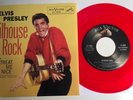 Elvis Presley / Jailhouse Rock & Treat Me Nice / RCA Red Vinyl 45 w PS / Mint