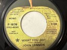 RARE APPLE MONO STEREO PROMO JOHN LENNON WHAT YOU GOT     P-1878  NEAR MINT
